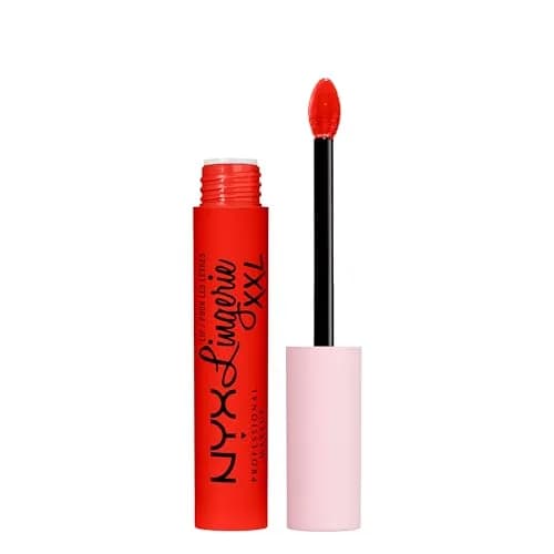NYX PROFESSIONAL MAKEUP Lip Lingerie XXL Matte Liquid Lipstick On Fuego (Fire Red) 3.8ml (0.13 Fl Oz) | Long-Lasting Matte Finish thumbnail 1