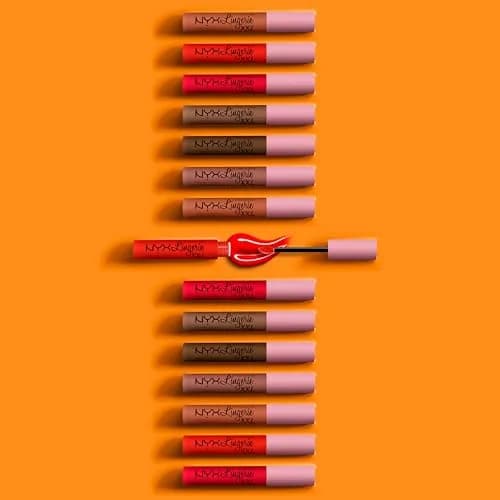 NYX PROFESSIONAL MAKEUP Lip Lingerie XXL Matte Liquid Lipstick On Fuego (Fire Red) 3.8ml (0.13 Fl Oz) | Long-Lasting Matte Finish thumbnail 7