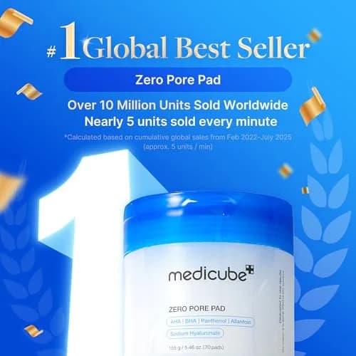 medicube Zero Pore Pad 2.0 Toner Pads for Exfoliation and Pore Care | 70 Count (Pack of 1) thumbnail 2