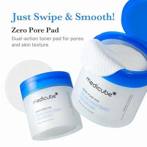 medicube Zero Pore Pad 2.0 Toner Pads for Exfoliation and Pore Care | 70 Count (Pack of 1) thumbnail 3