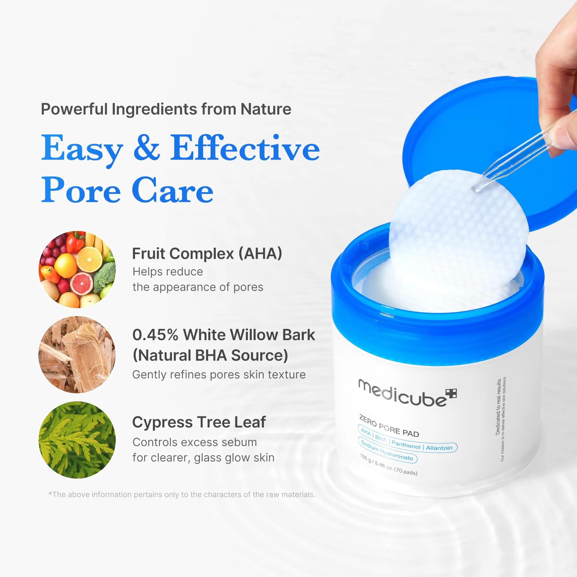 medicube Zero Pore Pad 2.0 Toner Pads for Exfoliation and Pore Care | 70 Count (Pack of 1) - view 4