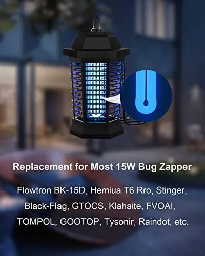Dichroma Bug Zapper Bulb Replacement 15W U-Shaped UVA 365nm | 7.48 inch (19 cm) Replacement Bulb for Outdoor Bug Zappers thumbnail 3