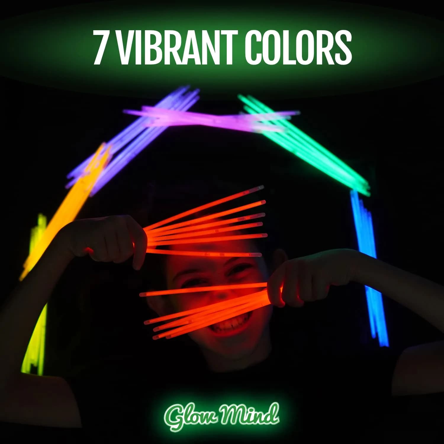 Glow Mind Ultra Bright Glow Sticks Bulk Pack (200 Count) with Bracelets & Necklaces | 6+ Hour Glow for Parties - view 7