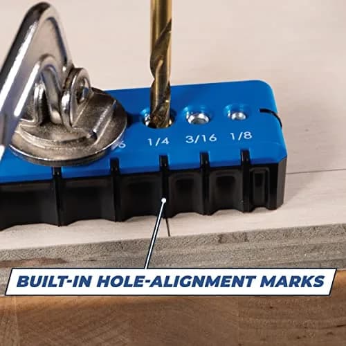 Kreg Portable Drilling Guide with 6 Hardened Steel Guides | Precise, Ergonomic, for Woodworking & Carpentry thumbnail 7