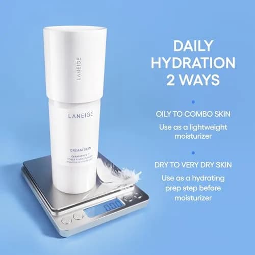 LANEIGE Cream Skin Face Hydrating Milky Toner | Korean Moisturizer & Toner for All Skin Types thumbnail 6