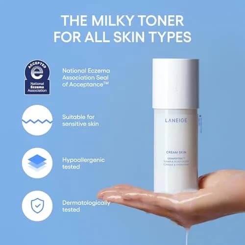 LANEIGE Cream Skin Face Hydrating Milky Toner | Korean Moisturizer & Toner for All Skin Types thumbnail 8