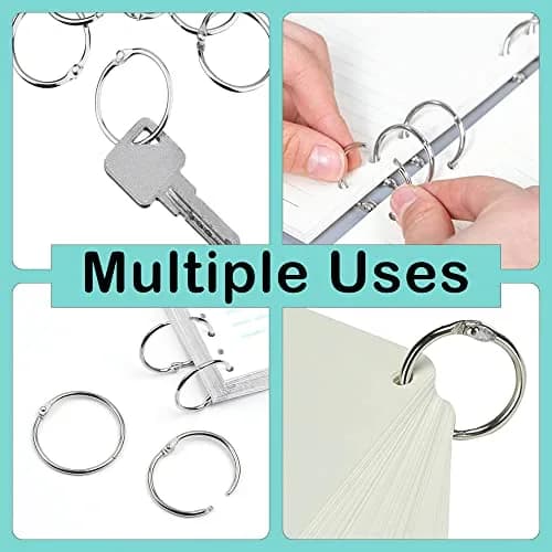 EXTRIC Binder Rings 3 Inch Metal Book Rings 10 PK | Heavy Duty, Rust-Resistant for Office & School thumbnail 4