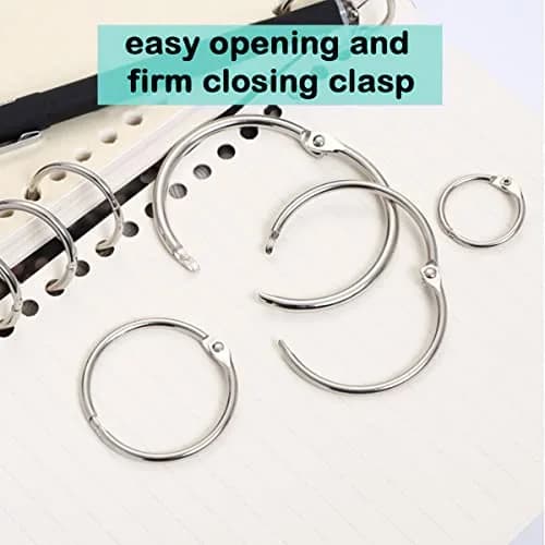 EXTRIC Binder Rings 3 Inch Metal Book Rings 10 PK | Heavy Duty, Rust-Resistant for Office & School thumbnail 6