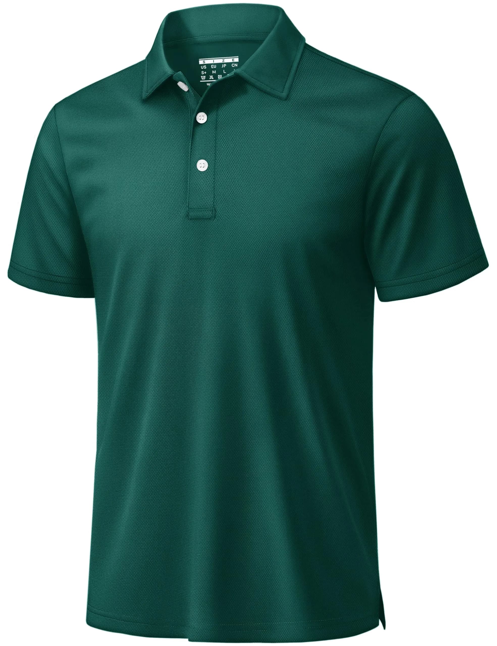 TACVASEN Mens Polo Shirt Short Sleeve Dry Fit Golf Collar Shirt | Lightweight, Breathable & Quick-Dry