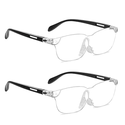 OKH Wearable Magnifying Glasses 1.6X Magnification (2-Pack) | Hands-Free Vision for Close Work thumbnail 1