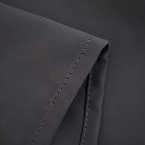 Pickluc 30"W x 24"L Grommet Tier Curtain Dark Grey | Blackout & Heat Insulation (70-120 chars) thumbnail 8