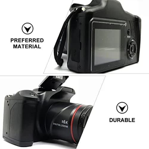 SOLUSTRE Portable 4K Digital Camera with 16x Zoom & 3-inch LCD Screen | Black thumbnail 8