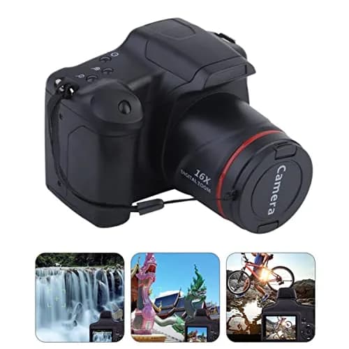 SOLUSTRE Portable 4K Digital Camera with 16x Zoom & 3-inch LCD Screen | Black thumbnail 3