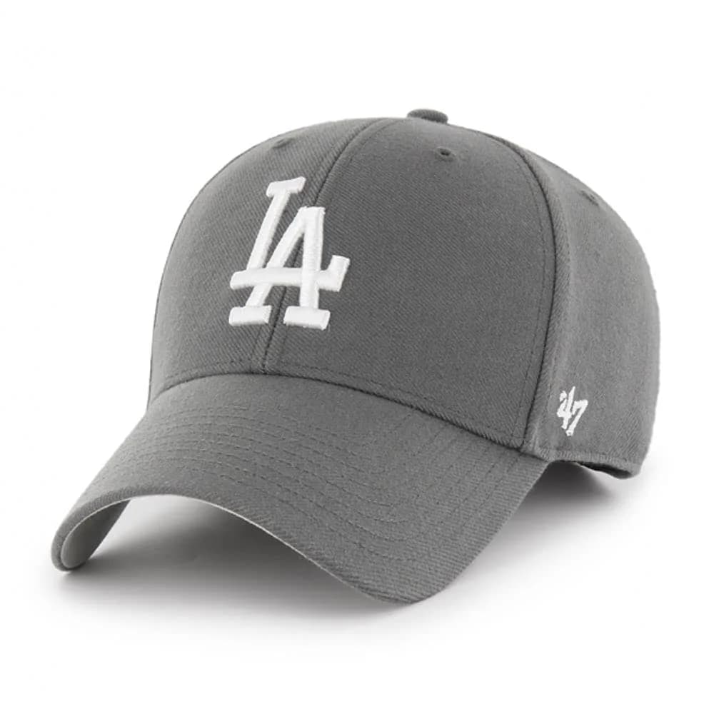 47 Los Angeles Dodgers MVP Hat Baseball Cap | Charcoal Grey Wool Blend Adult