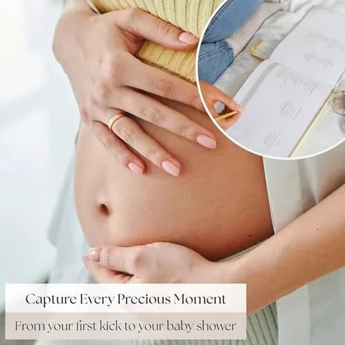 Bibi & Beau Complete Pregnancy Journal & Memory Book 21.59 cm x 27.94 cm | Weekly Pregnancy Scrapbook with Ultrasound Photo Slots thumbnail 2