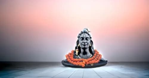 Rhymestore Adiyogi Statue for Car Dashboard, Pooja & Gift, Home & Office Decor (8 cm Height, Black) | Miniature Replica with Rudraksha Mala thumbnail 7