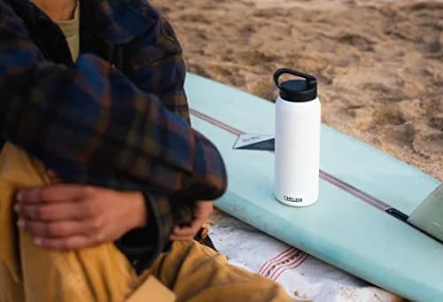 CamelBak Carry Cap Bottle - Vacuum Insulated Stainless Steel - Easy Carry, 25oz, Moss thumbnail 5