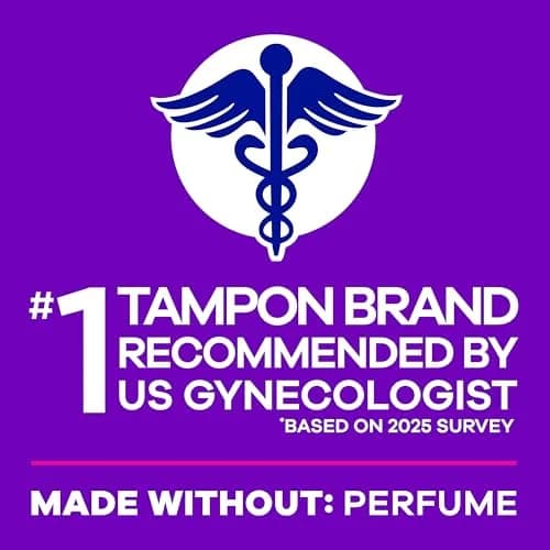 Tampax Radiant Tampons for Women, Super Absorbency, Unscented, 42 Count | #1 U.S. Gynecologist Recommended Tampon Brand thumbnail 9