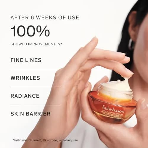 Sulwhasoo Concentrated Ginseng Rejuvenating Cream Rich | Anti-Aging Korean Face Moisturizer | Firming & Deep Hydration | Ginseng Peptide Retinol Cream for Dry Mature Skin, 1.69 fl. oz. thumbnail 4
