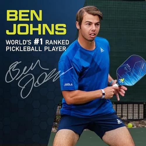 JOOLA Ben Johns Hyperion CAS 16 Pickleball Paddle - Carbon Abrasion Surface with High Grit & Spin, Sure-Grip Elongated Handle, 16mm, with Polypropylene Honeycomb Core, USAPA Approved thumbnail 6