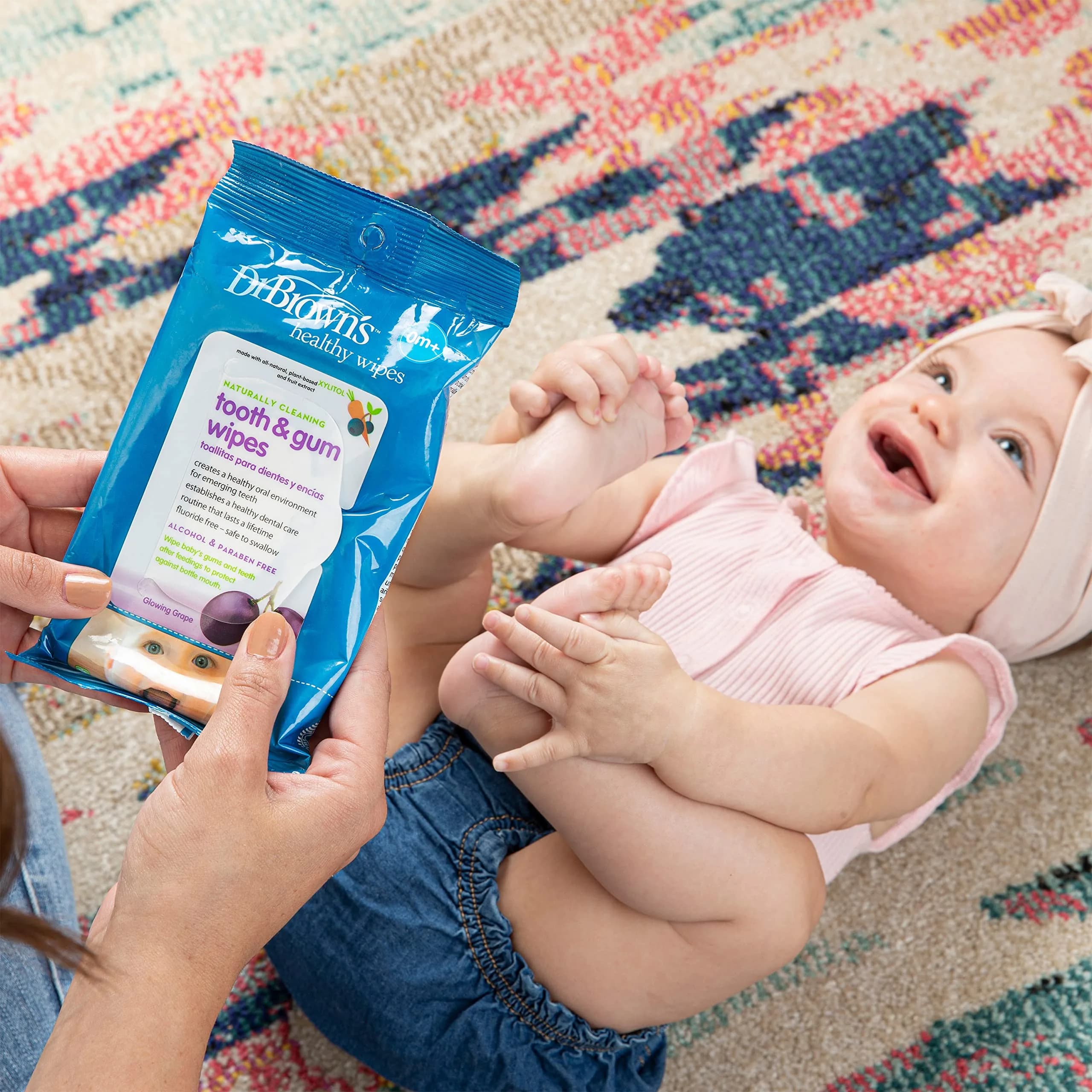 Dr. Brown's Infant Oral Care Bundle: Toothbrush, Toothpaste & Gum Wipes | Multi - view 9