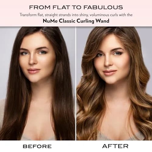 NuMe Classic Ceramic Curling Wand 3.18 cm (1.25 Inch) | Creates Beachy Waves & Loose Curls thumbnail 4