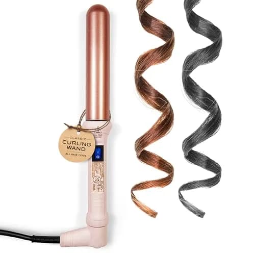 NuMe Classic Ceramic Curling Wand 3.18 cm (1.25 Inch) | Creates Beachy Waves & Loose Curls thumbnail 1