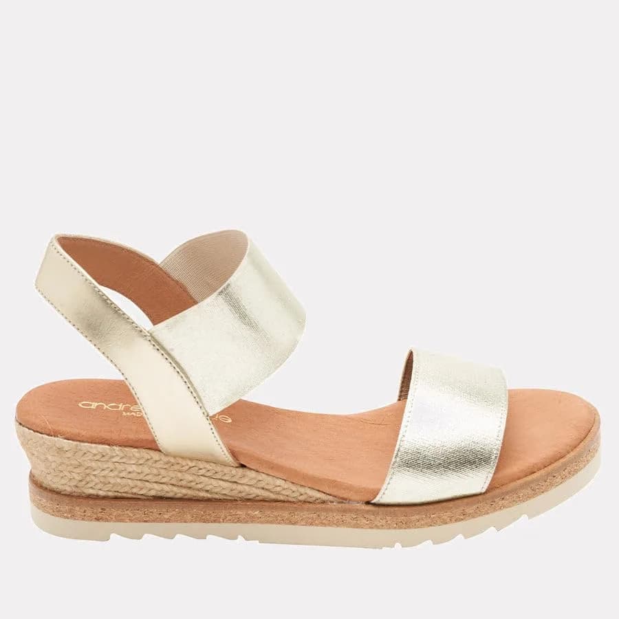 André Assous Neveah Wedge, Platino, Size 6 | Elegant European Craftsmanship thumbnail 3