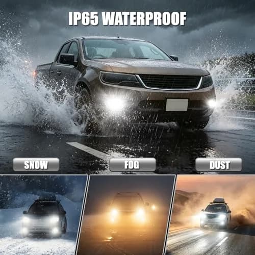 D-Lumina H11 H8 H16 Switchback LED Fog Light Bulbs 6000K White/3000K Yellow | 8000 Lumens, 40W, Dual Color thumbnail 4