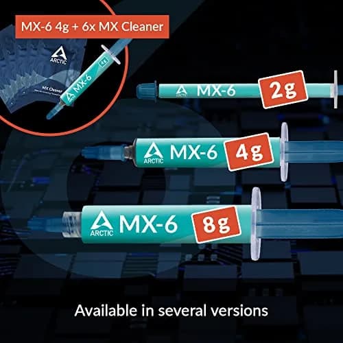 ARCTIC MX-6 Thermal Paste 4g (incl. MX Cleaner) | High Thermal Conductivity, Non-Conductive thumbnail 8