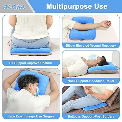 AOSSA Donut Seat Cushion for Tailbone Pain 38 cm (15 in) x 33 cm (13 in) | Medical Grade Support for Hemorrhoids & Post Surgery thumbnail 5
