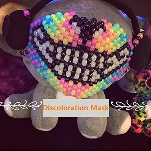 Looconi UV Beads Multi Color Changing Plastic Pony Beads 600 Pieces | Glow in The Dark & UV Reactive thumbnail 4