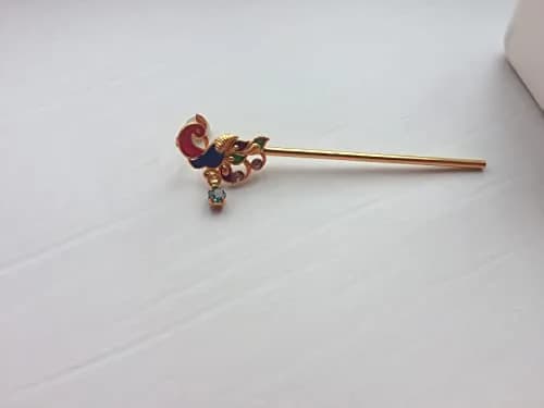 Garden Of Arts Handmade Peacock Bansuri Flute Figurine Set | Divine Decor for Laddu Gopal & Kanha Ji thumbnail 5