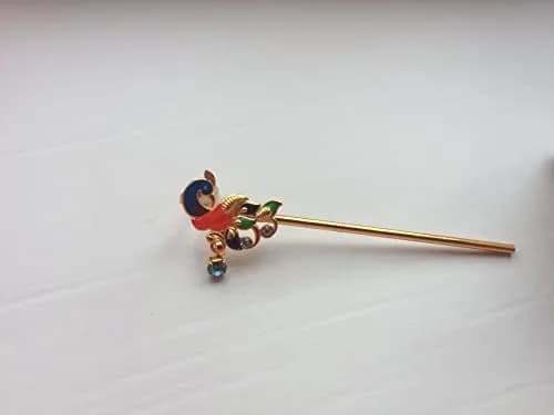 Garden Of Arts Handmade Peacock Bansuri Flute Figurine Set | Divine Decor for Laddu Gopal & Kanha Ji thumbnail 4