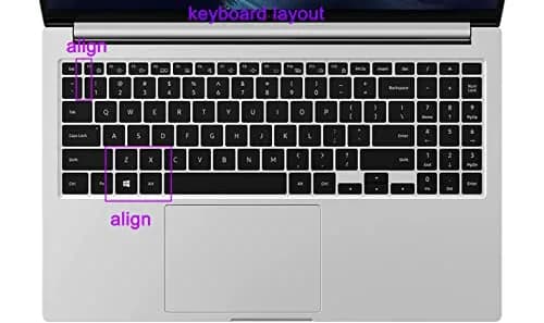 JuYuish Clear Silicone Keyboard Skin for Samsung Galaxy Book Pro/Pro 360 15.6" & 16" Laptops | US Layout thumbnail 2