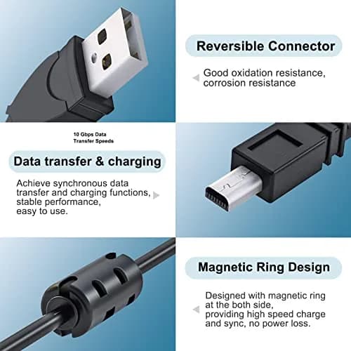 ycwwzzh USB-C Camera Cable 1m (3.3ft) | Nikon UC-E6/E16/E17/E23 Data Transfer & Charging thumbnail 2