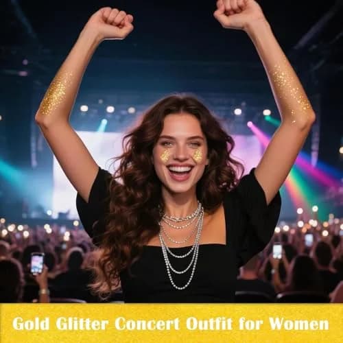 MEICOLY Gold Chunky Glitter Gel 50ml | Self-Adhesive Face Body Hair Glitter for Festivals - view 2