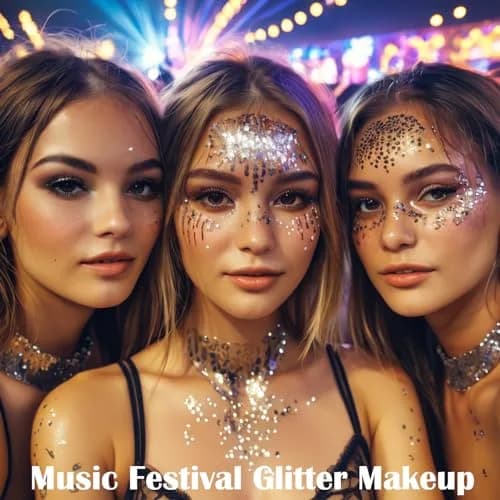 MEICOLY Silver Chunky Body Glitter Gel 50ml (1.69 Fl Oz) | Holographic Face & Body Sparkle for Festivals thumbnail 2