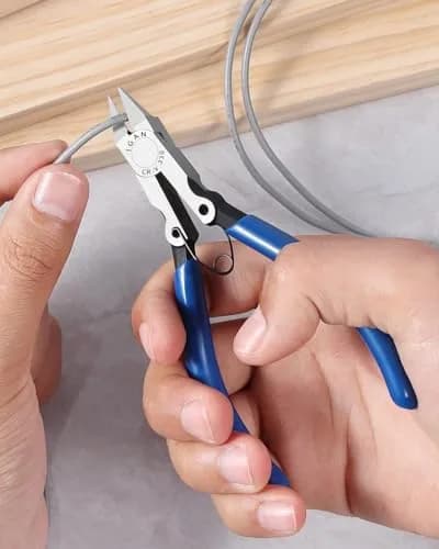 IGAN-330 Wire Flush Cutters 5''x2 | Ultra Sharp Precision CR-V Side Cutters for Electronics & Jewelry thumbnail 6