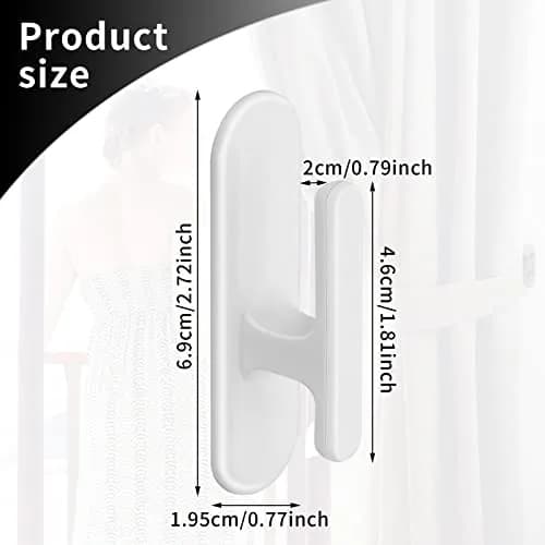 Grevosea White Window_Shade | Baby-Proofing Cord Holders for Home & Office thumbnail 2