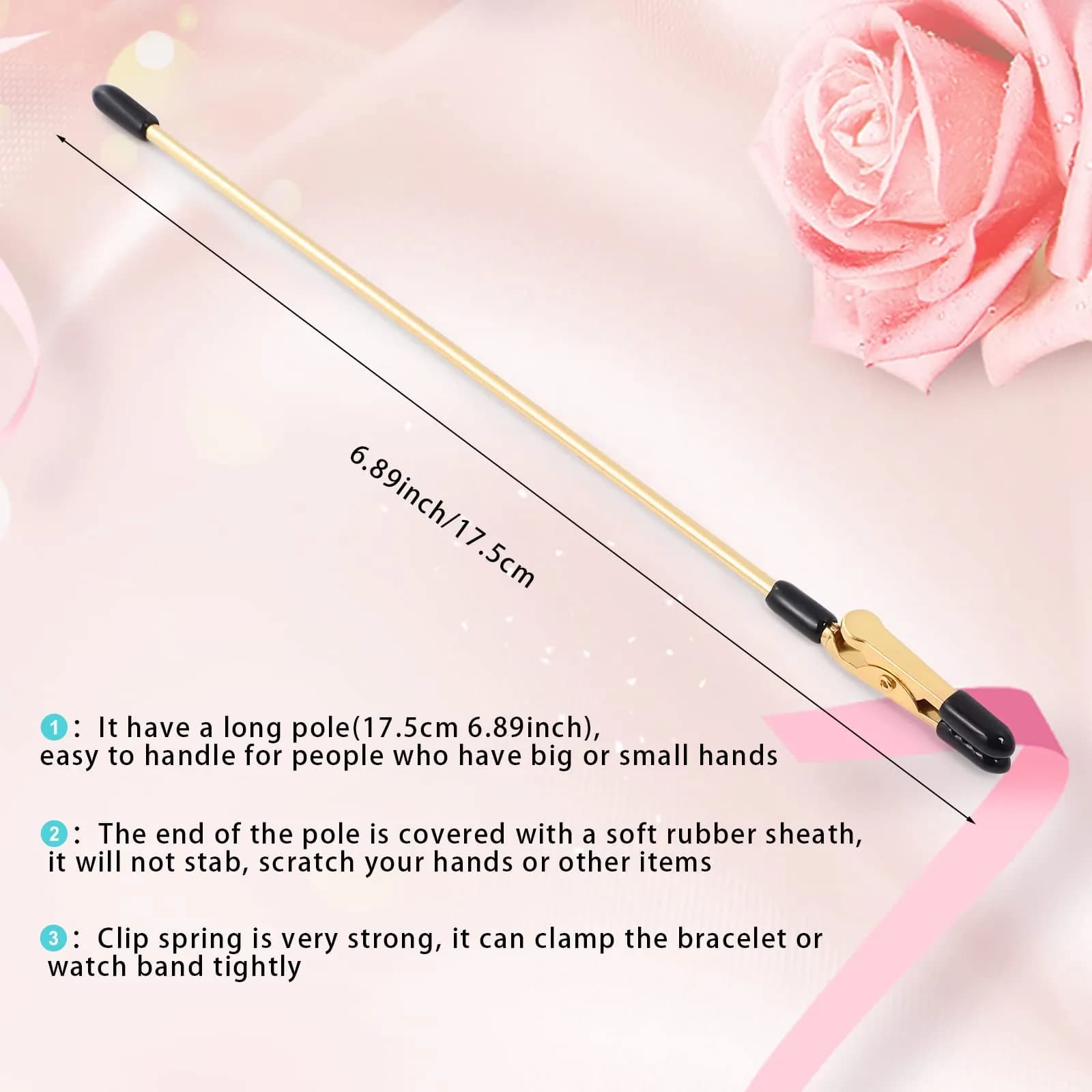 Zousen Bracelet Tool Buddy Jewelry Helper 17.5cm (6.89 Inch) | Fastens Bracelets, Necklaces, Watch Bands - view 2