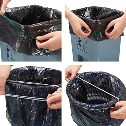 Hongmed Elastic Rubber Bands for Trash Cans | Fits 13-30 Gallon, Durable & Reusable, Small Set of 3 thumbnail 6