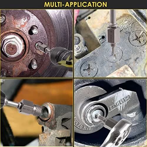 Topec Screw Extractor Set 25Pcs, 3/8” Drive | High Carbon Steel, Multi-Size, Easy Out for Broken Bolts & Studs thumbnail 7