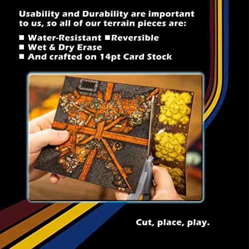DUNGEON CRAFT: Brine Break Pack 2D Terrain Set for TTRPG | Island Exploration & Fantasy Adventure thumbnail 3