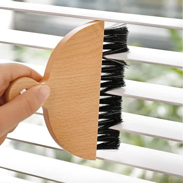 Brightech RA Eco-Friendly Wooden Bamboo Hand Brush & Dustpan Set | Gentle, Durable & Stylish (Long-Lasting Bristles) thumbnail 4