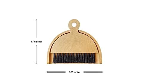 Brightech RA Eco-Friendly Wooden Bamboo Hand Brush & Dustpan Set | Gentle, Durable & Stylish (Long-Lasting Bristles) thumbnail 9