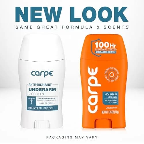 Carpe Antiperspirant Lotion Mountain Breeze Scent 50ml (1.69 Fl Oz) | 100-Hour Clinical Sweat Protection thumbnail 2