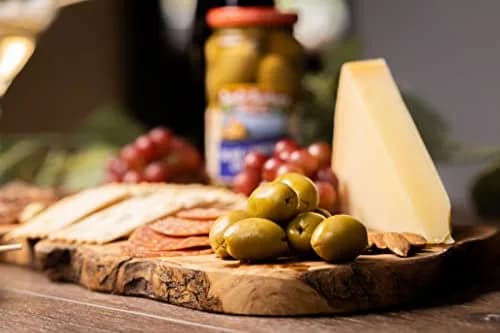Santa Barbara Olive Co Green Olives Pitted Anchovy Stuffed 3 Pack | Perfect for Charcuterie & Salads thumbnail 5