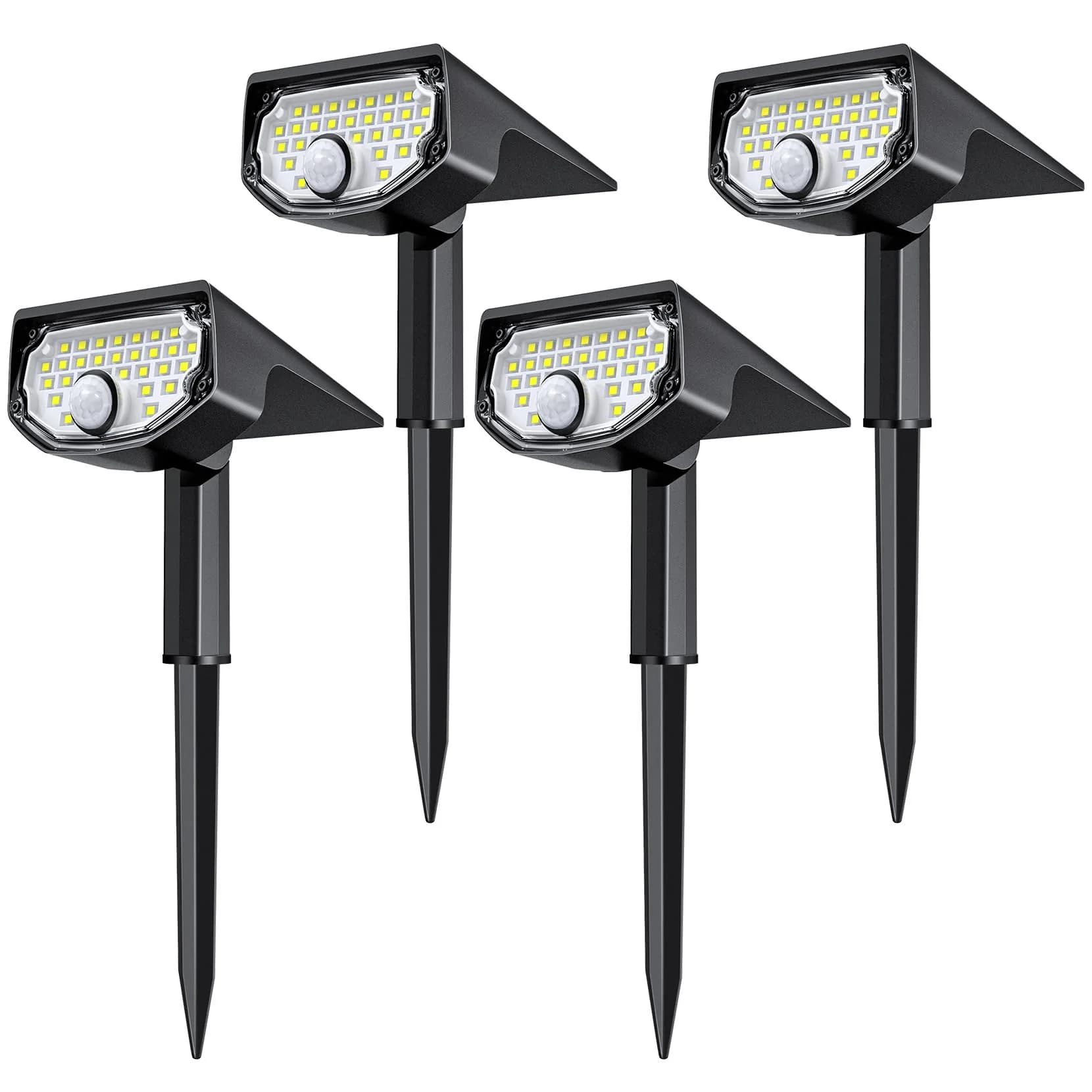 AloftSun Solar Motion Sensor Outdoor Lights | Waterproof 30 LED Spotlights for Yard & Garden