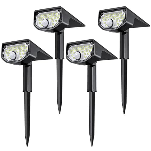 AloftSun Solar Motion Sensor Outdoor Lights | Waterproof 30 LED Spotlights for Yard & Garden thumbnail 1
